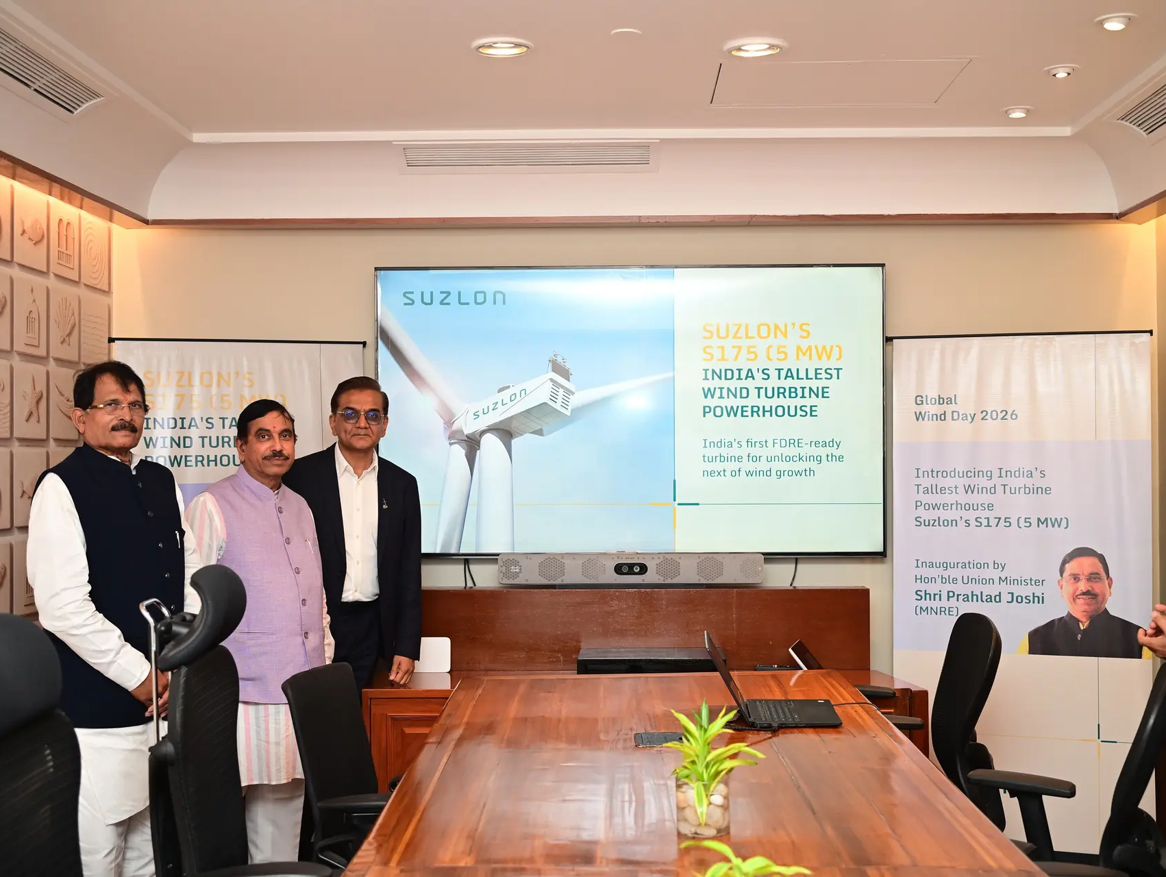 Suzlon از قدرتمندترین توربین بادی S175 هند رونمایی کرد
